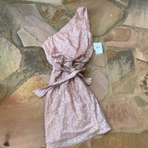 Aidan Mattox Dress Sequin Size 8 pink NWT